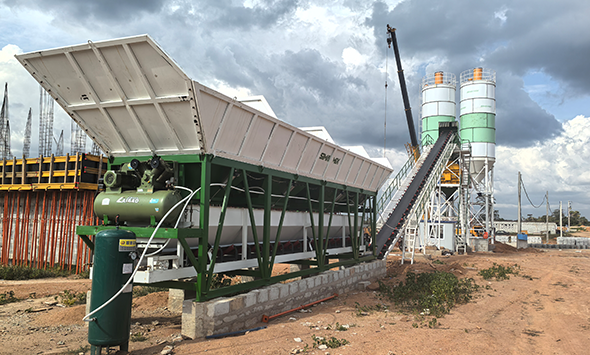 Successful Commissioning of HZS60 Concrete Plant in Côte d'Ivoire