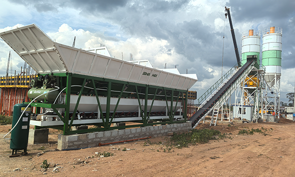 Successful Commissioning of HZS60 Concrete Plant in Côte d'Ivoire
